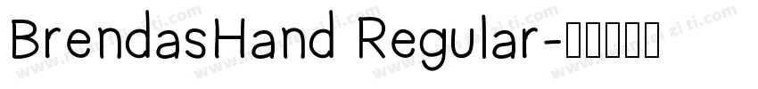 BrendasHand Regular字体转换